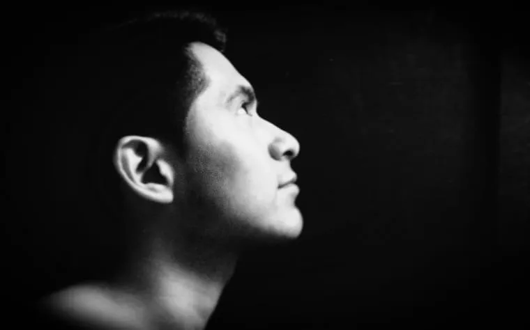 Black and white portrait of Ernesto Melchor